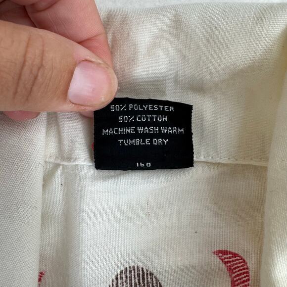 Vintage Border Town Kids Western Button Down Shirt Size 10 Cowboy Retro USA - Picture 12 of 14